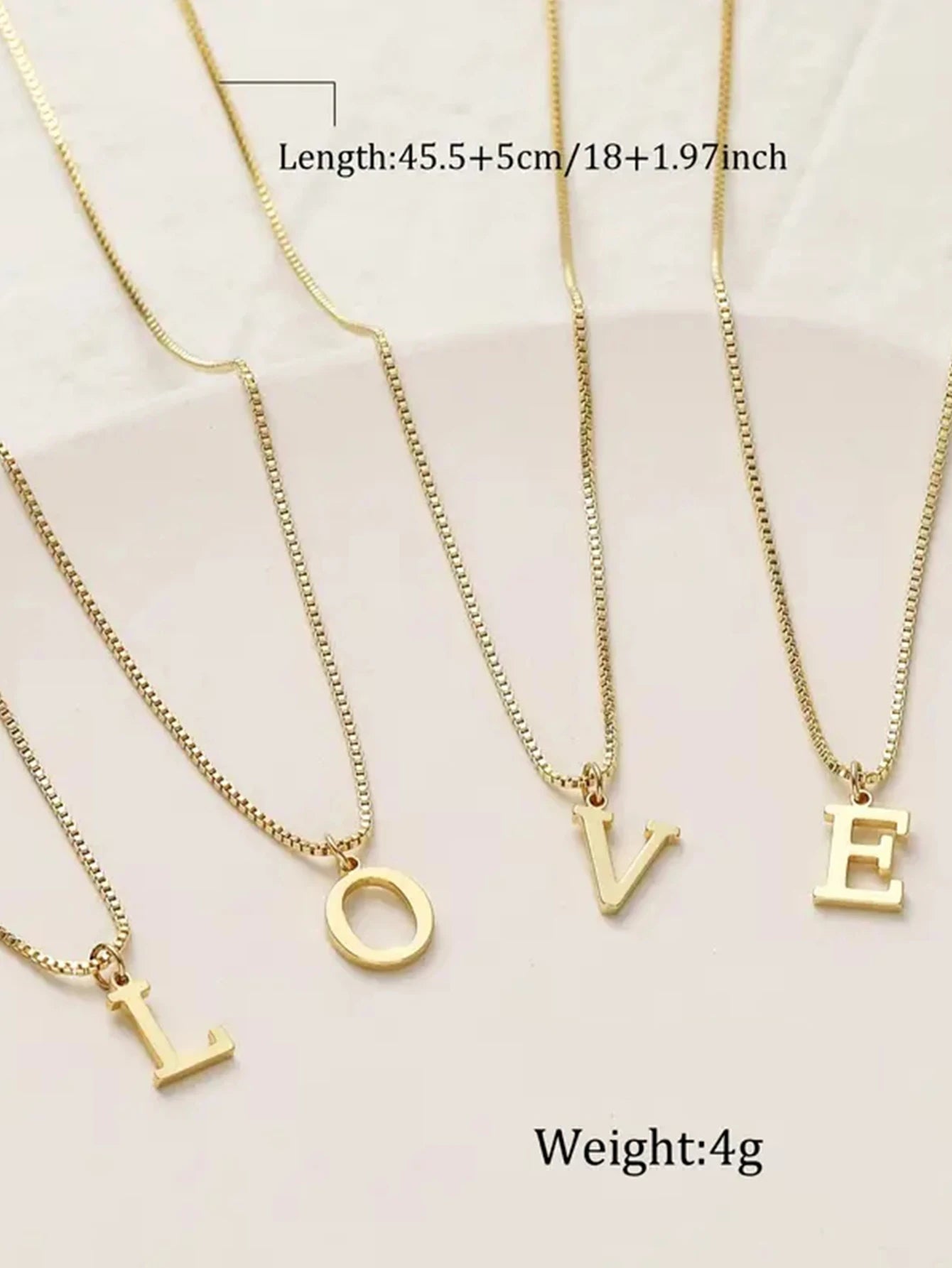 Initial Necklace Stainless Steel Jewelry Simple A-Z Alphabet Pendants Choker
