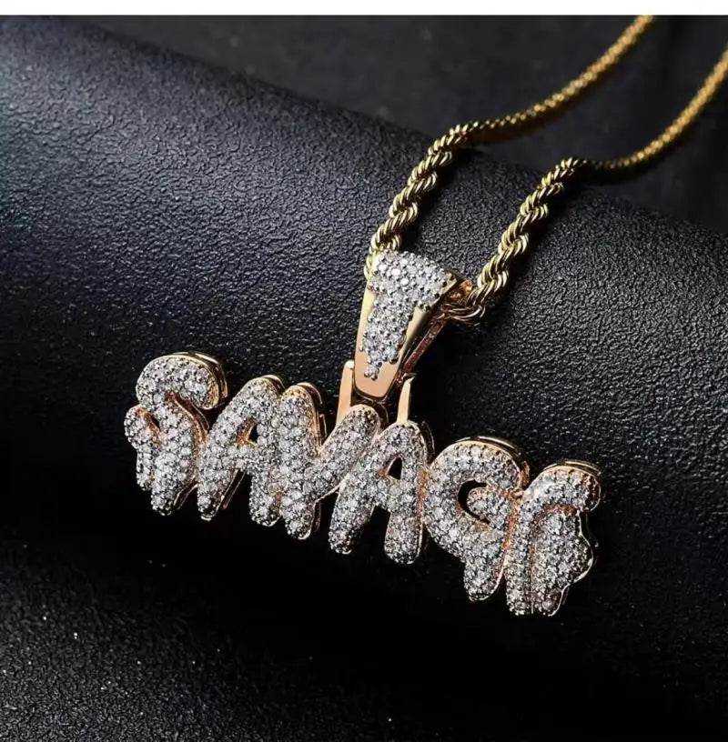 Iced Out Savage Pendant Shiny Bing Cubic Zirconia Necklace